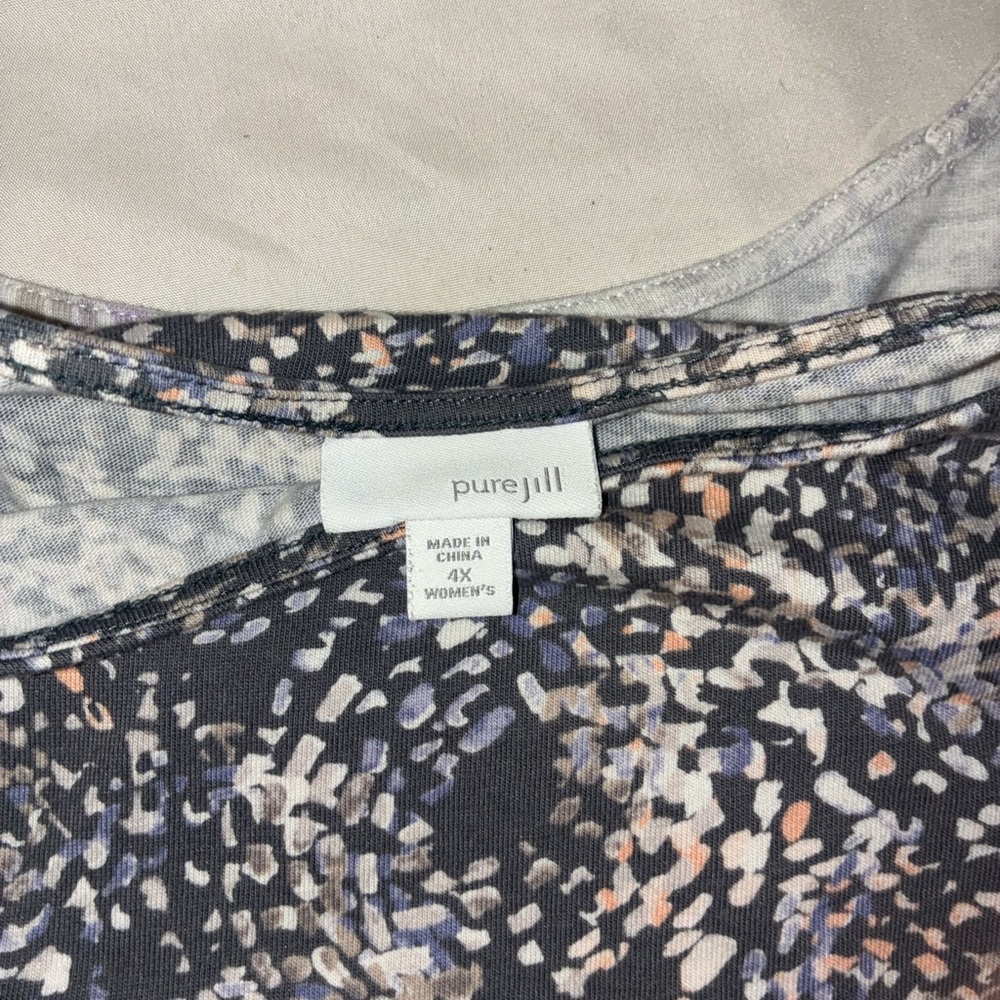 J. Jill Bundle of Floral Patterned Women's Tops - Gray and Blue - Picture 5 of 7